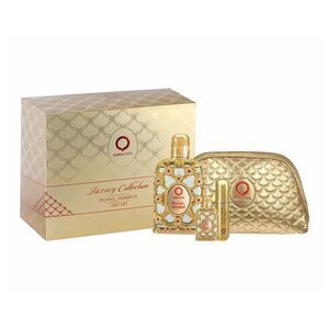 Royal Amber by Orientica Womens Gift Set - 2.7oz EDP, 10ml EDP + Atomizer + Bag
